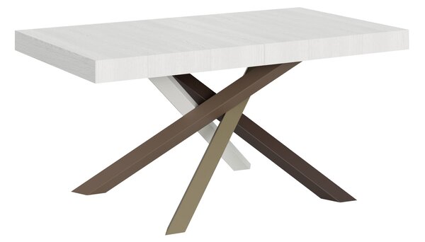 Tavolo Allungabile 160-264x90x77 cm Volantis Bianco Frassino
