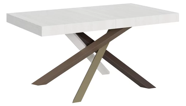 Tavolo Allungabile 160-264x90x77 cm Volantis Bianco Frassino