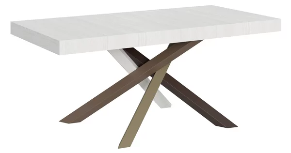Tavolo Allungabile 180-284x90x77 cm Volantis Bianco Frassino