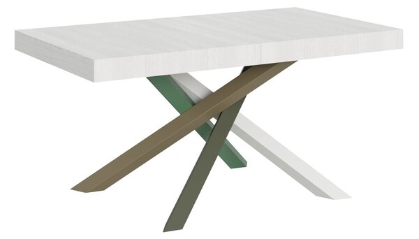 Tavolo Allungabile 160-264x90x77 cm Volantis Bianco Frassino