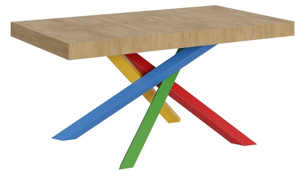 Tavolo Allungabile 160-264x90x77 cm Volantis Quercia Naturale