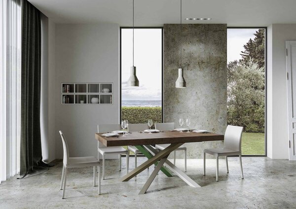 Tavolo Allungabile 160-264x90x77 cm Volantis Noce