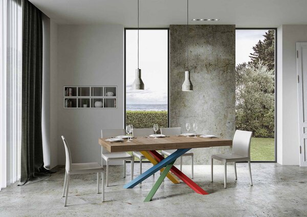 Tavolo Allungabile 160-264x90x77 cm Volantis Quercia Naturale