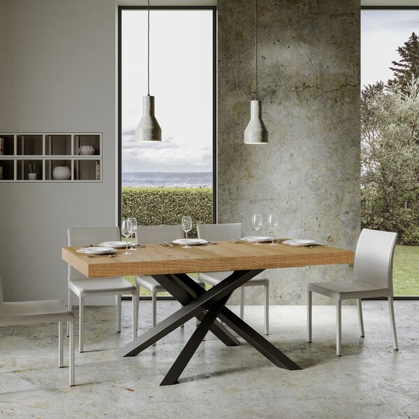 Tavolo Allungabile 180-284x90x77 cm Volantis Quercia Naturale