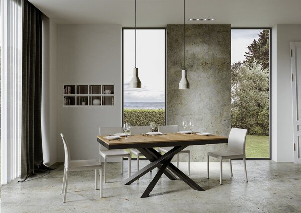 Tavolo Allungabile 180-284x90x80 cm Volantis Evolution Quercia Naturale