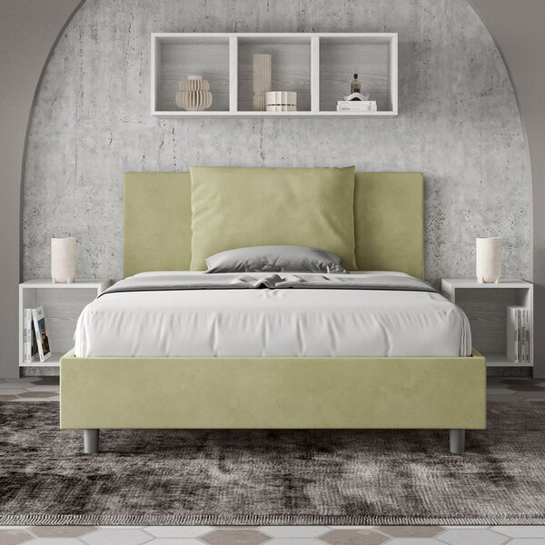 Letto 1 Piazza e Mezzo 120x190 cm Senza Rete Antea Tè Verde