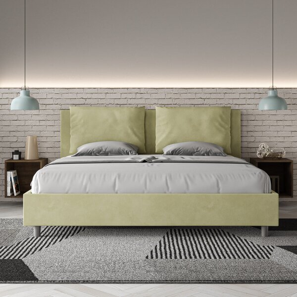 Letto Matrimoniale Francese 140x190 cm Senza Rete Antea Tè Verde