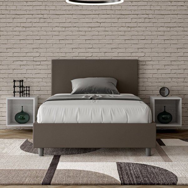 Letto 1 Piazza e Mezzo 120x190 cm Senza Rete Adele Cappuccino