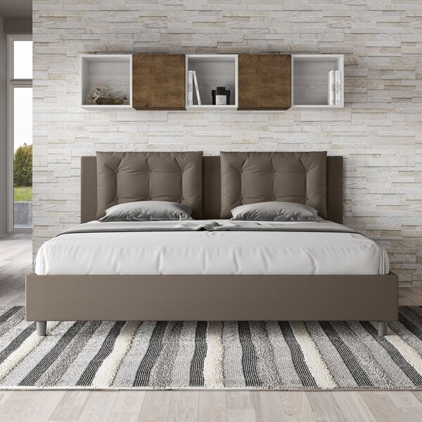 Letto Matrimoniale 160x190 cm Senza Rete Annalisa Cappuccino