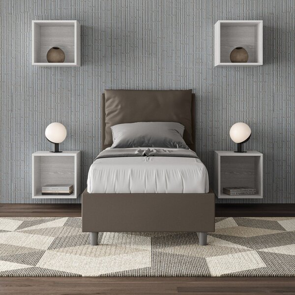 Letto Singolo 80x190 cm Senza Rete Antea Cappuccino