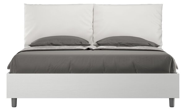 Letto Matrimoniale 160x190 cm Senza Rete Antea Egos Bianco