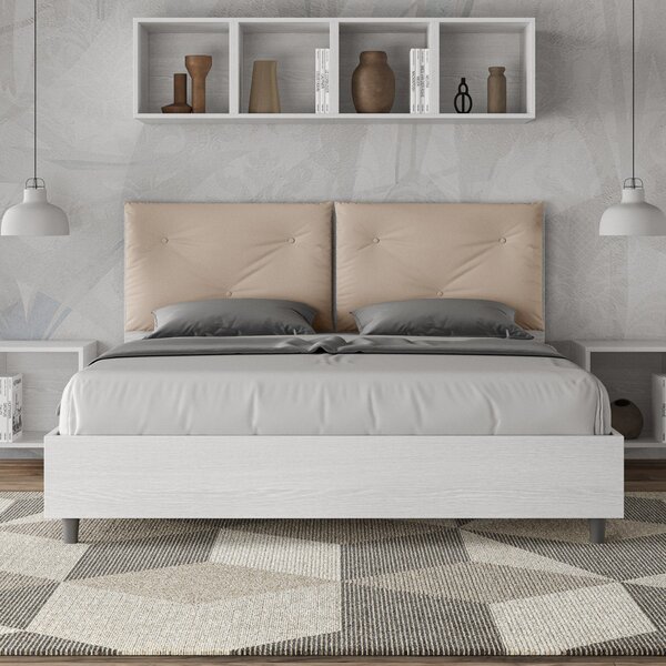 Letto Matrimoniale 160x190 cm Senza Rete Appia Egos Tortora