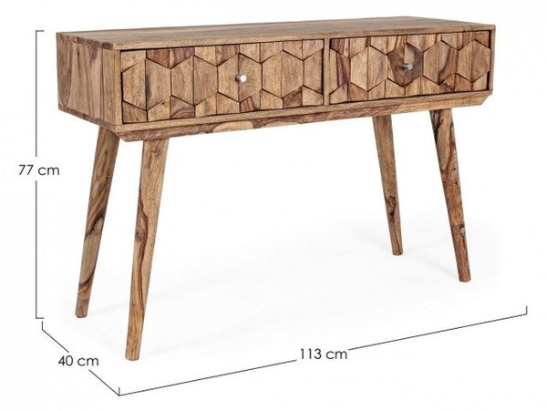 Consolle Fissa 113x40x77h cm 2 Cassetti Kant