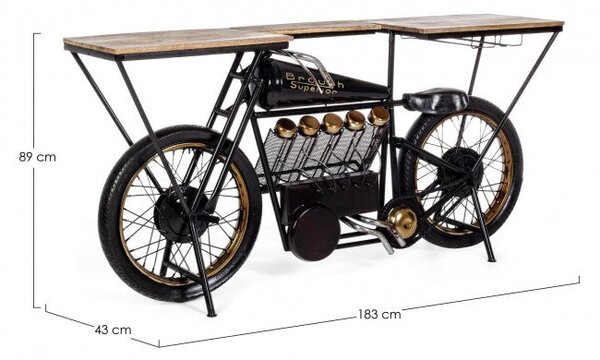 Consolle Bar 183x43x89h cm Moto Replica