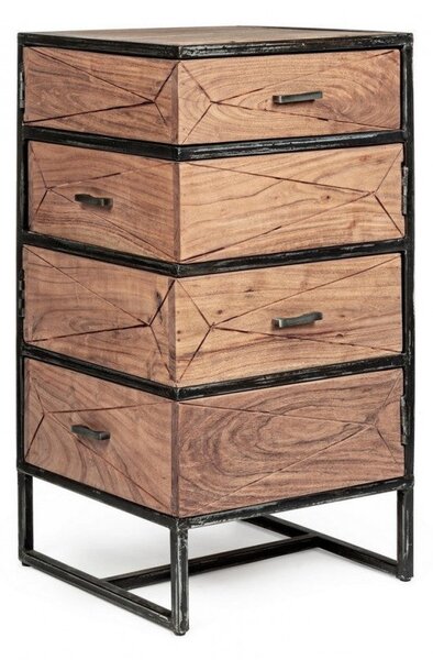 Cassettiera 4 Cassetti 45x45x90h cm Egon