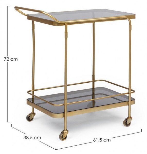 Carrello da Cucina 61,5x38,5x72h cm Orabel