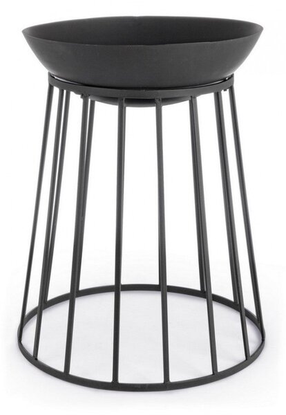 Set 2 Bracieri da Giardino Ø50x63h cm Efesto Nero