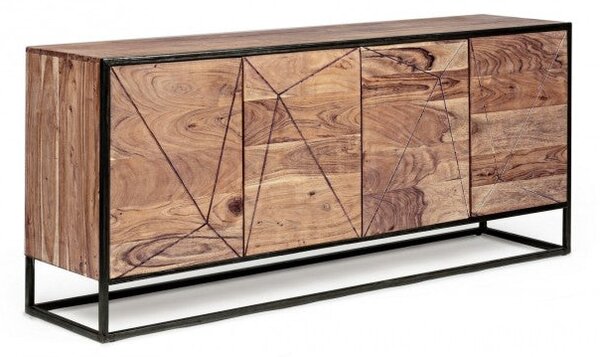Credenza 4 Ante 175x40x76h cm Egon