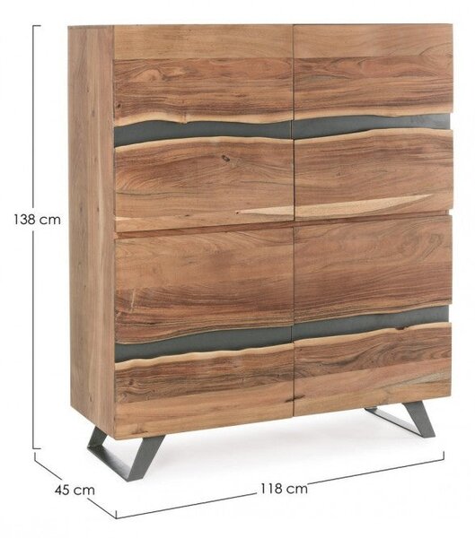 Credenza 2 Ante 118x45x138h cm Aron