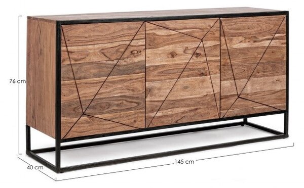 Credenza 3 Ante 145x40x76h cm Egon
