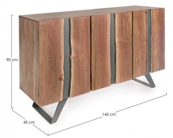Credenza 3 Ante 145x45x90h cm Aron