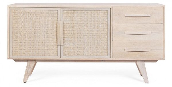 Credenza 2 Ante 3 Cassetti 155x40x80h cm Sahana