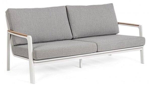Divano 2/3 Posti 192x87x86h cm con Cuscini Jalisco Bianco