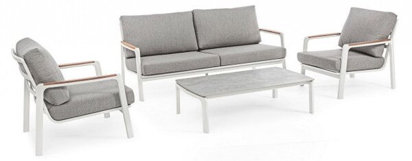 Divano 2/3 Posti 192x87x86h cm con Cuscini Jalisco Bianco