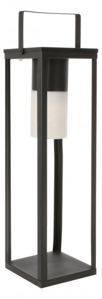 Lampada Lanterna Solare 20x20x75h cm con Manico Nero
