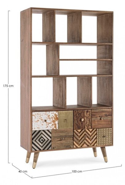 Libreria 2 Ante 100x40x175h cm Dhaval