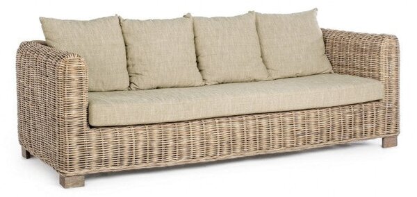 Divano 3 Posti 210x90x83h cm con Cuscini Fortaleza