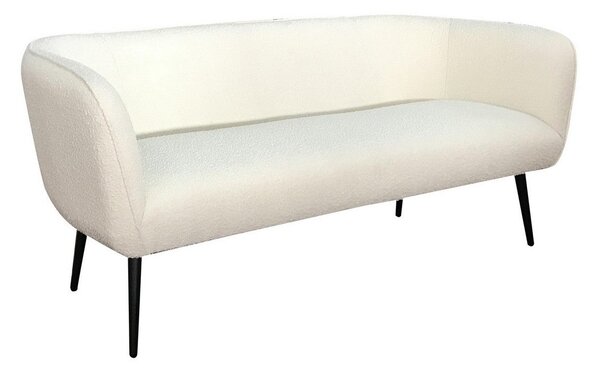 Divano 3 Posti 175x70x68h cm Avril Bianco Bouclè