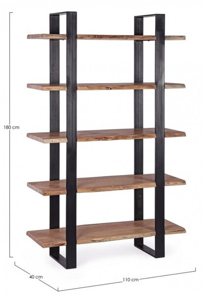 Libreria 5 Ripiani 110x40x180h cm Artur