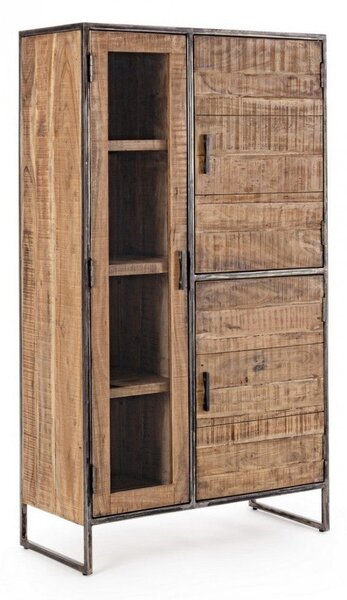 Mobile con Vetrina 3 Ante 90x40x160h cm Elmer