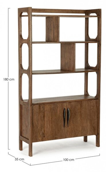 Libreria 2 Ante 100x35x180h cm Sherman