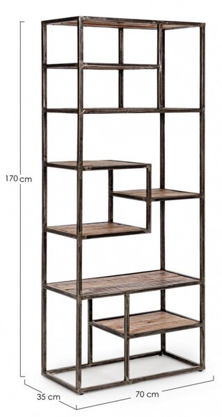 Libreria 70x35x170h cm Elmer