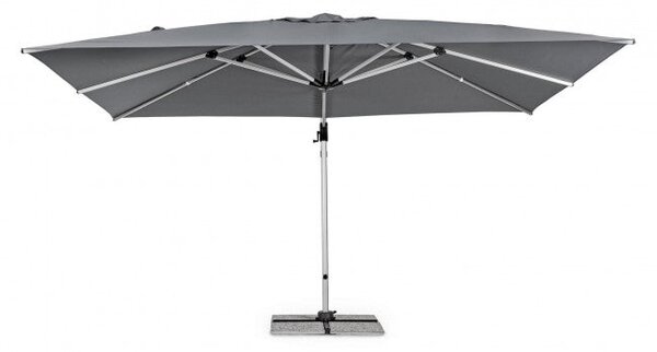 Ombrellone da Giardino Decentrato 4x3x2,59h m Ines Grigio Scuro