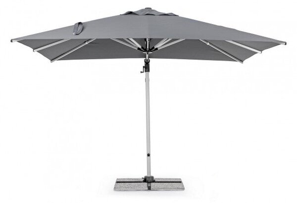 Ombrellone da Giardino Decentrato 3x3x2,51h m Ines Grigio Scuro