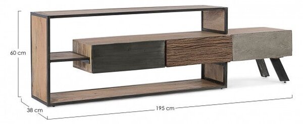 Mobile TV 3 Cassetti 195x38x60h cm Manchester