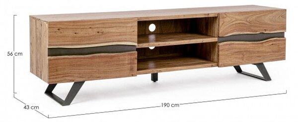 Mobile TV 2 Ante 190x43x56h cm Aron