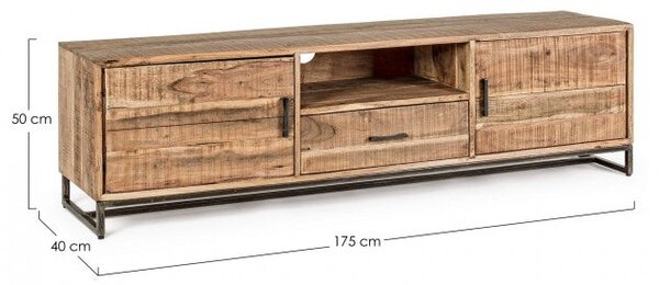 Mobile TV 2 Ante 1 Cassetto 175x40x50h cm Elmer