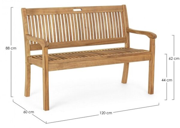 Panca 2 Posti 120x60x88h cm Noemi