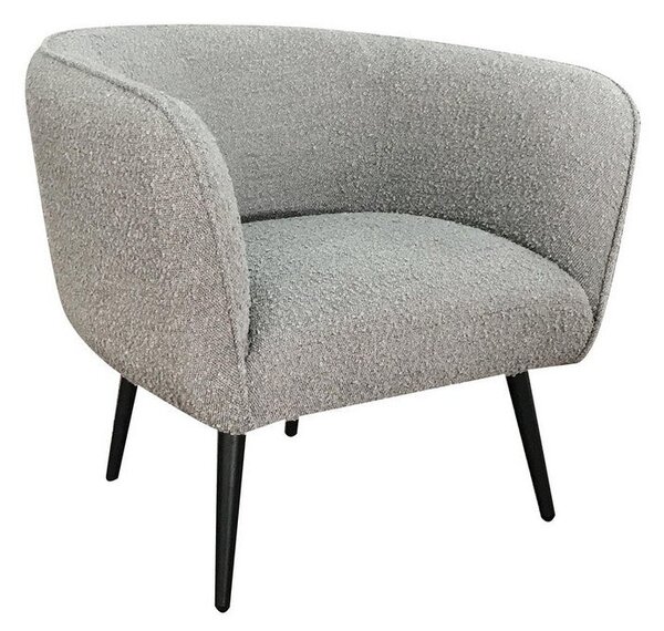 Poltrona 76x70x68h cm Avril Grigio Bouclè