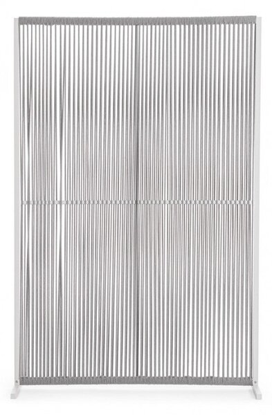 Pannello Paravento Frangivista 120x30x180h cm Paxson Bianco/Grigio