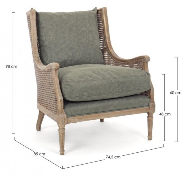 Poltrona 74,5x85x98h cm Carolina