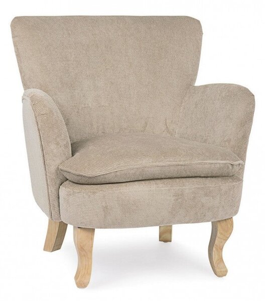 Poltrona 71,5x72,5x79h cm Chenille Tortora