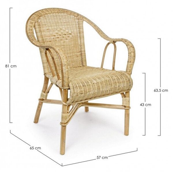 Poltrona 57x65x81h cm Ines