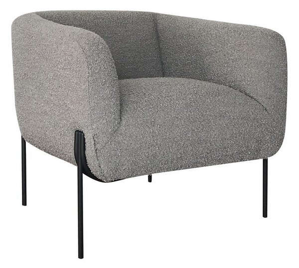 Poltrona 78x74x73h cm Claudine Grigio Bouclè