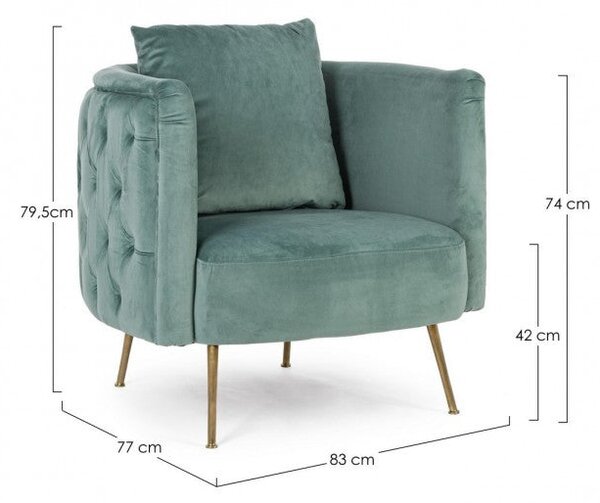 Poltrona 83x77x79,5h cm Tenbury Tiffany