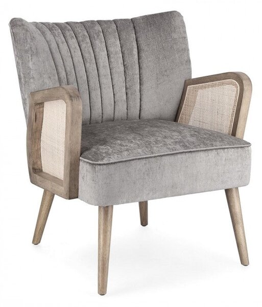 Poltrona 64x71x79h cm Virna Silver